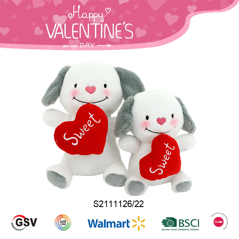 Valentine animals Dog GTST PLUSH TOY（S2111126/22）