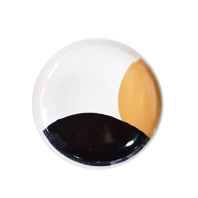 10.5inch solid color dinner plate for breakfast
