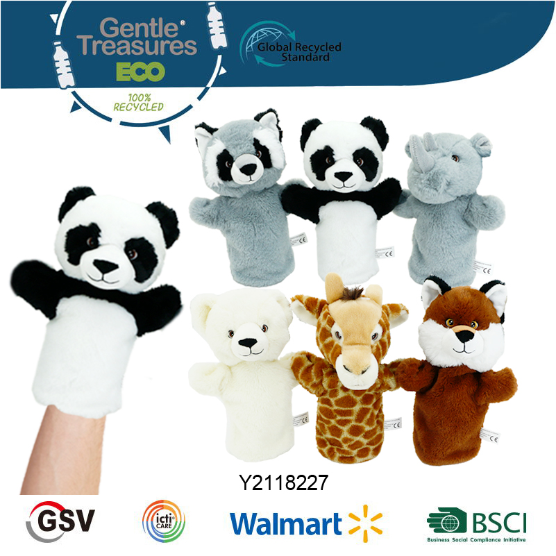 Eco wild animals Hand puppets GTST PLUSH TOY（Y2118227）
