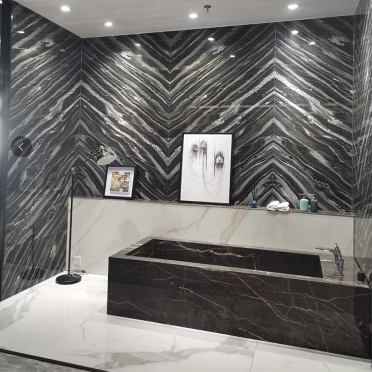 Bathroom Floor Wall TV Background Wall Marble High Quality luxury Sliver Dragon Marble Polished Surface Finishing Marble