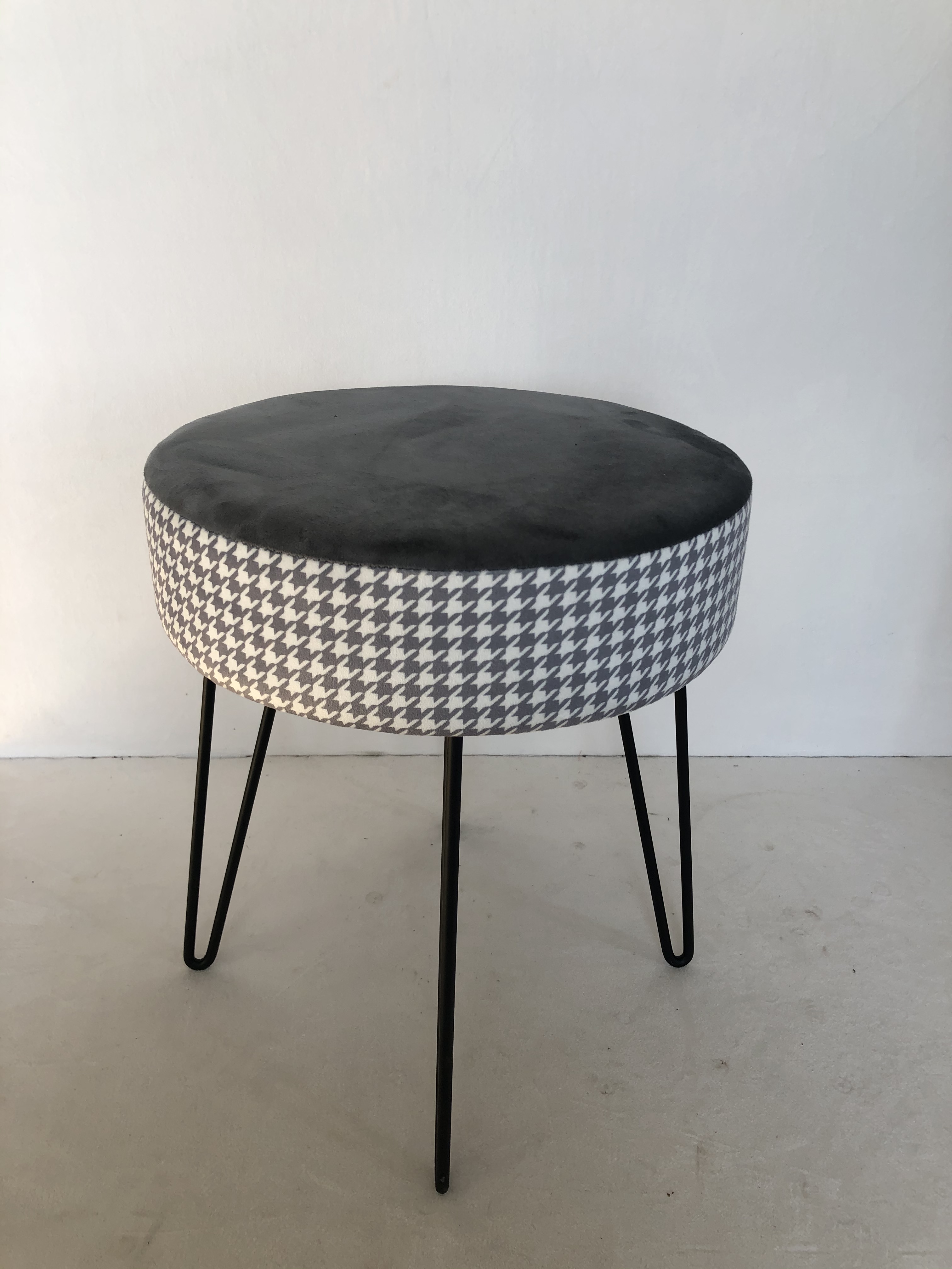 morden printing fabric stool