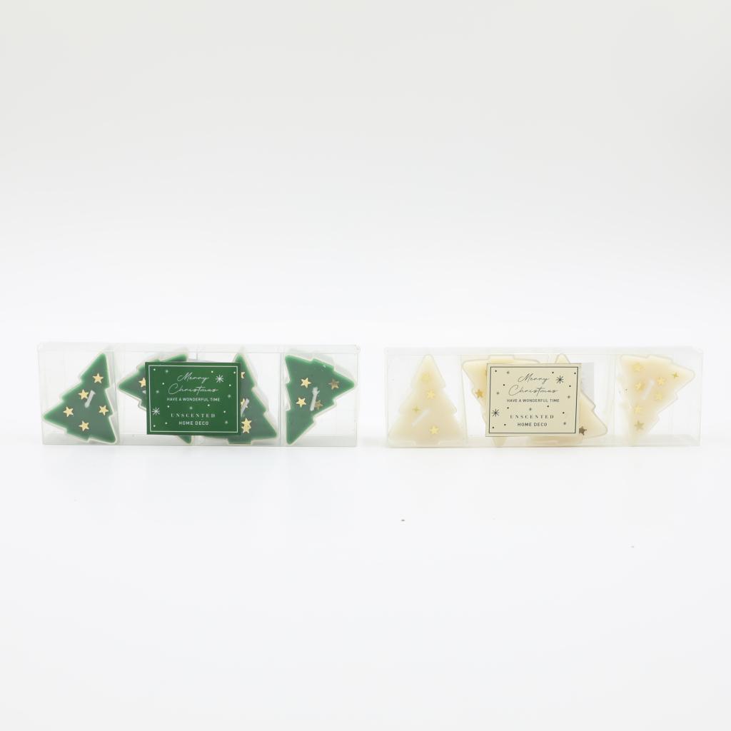 Christmas tree candles in plastic shells