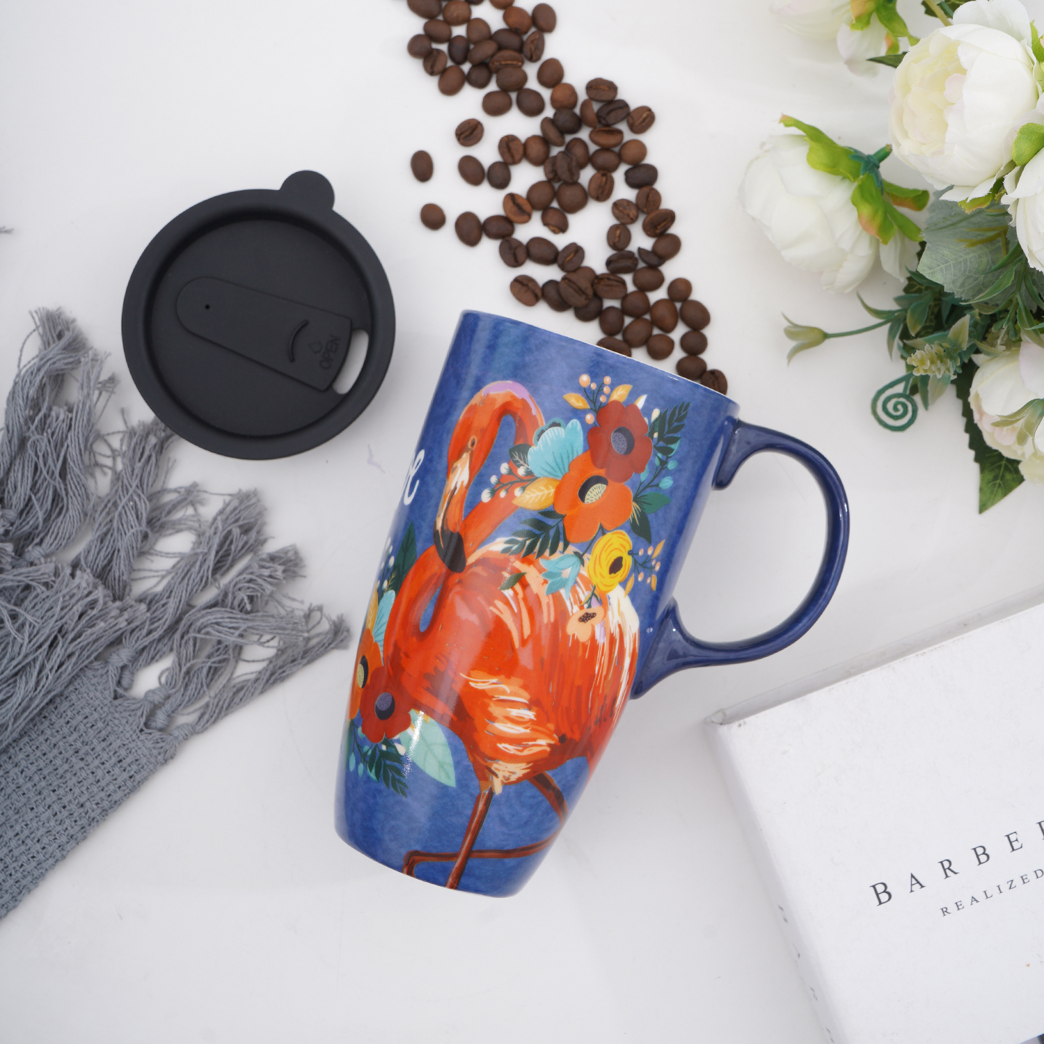 Super large capacity classic painted mug party gift