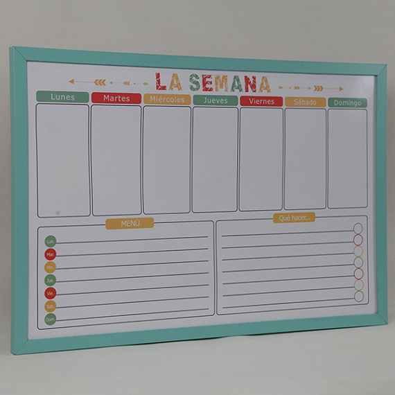 Magnetic Weekly Planner Whiteboard, Notice Board, Memo Board, Writing Board, Dry Erase Calendar Board