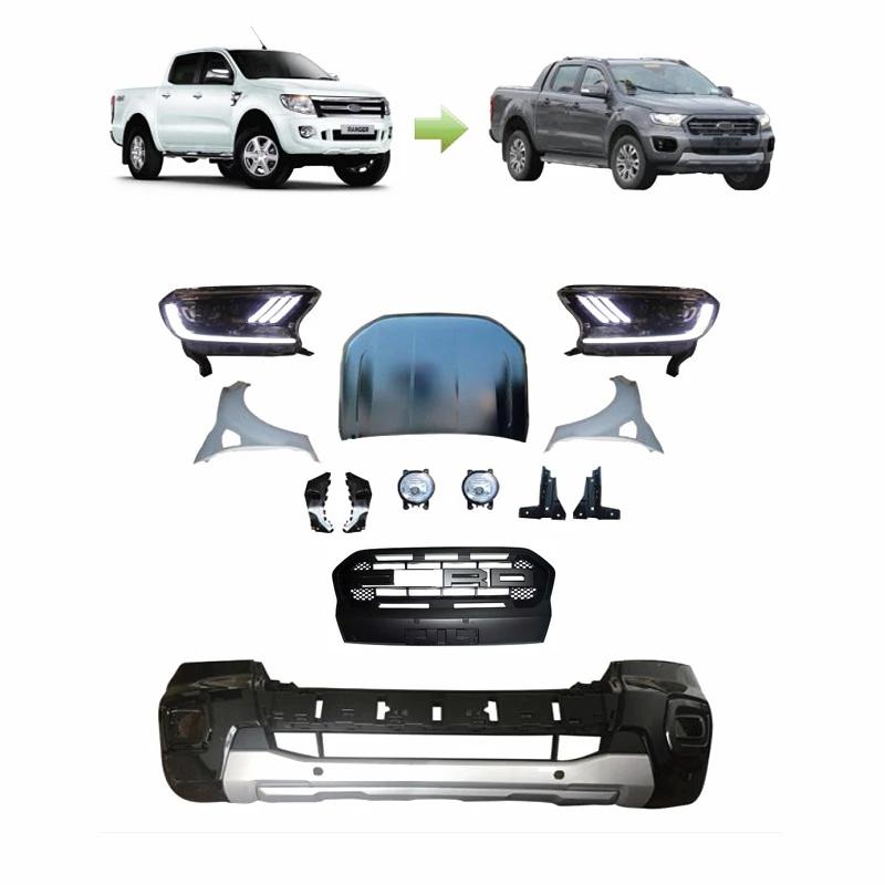 New Car Grille Auto Spare Parts For Ford Ranger T6 Update To T8 Car Body kit