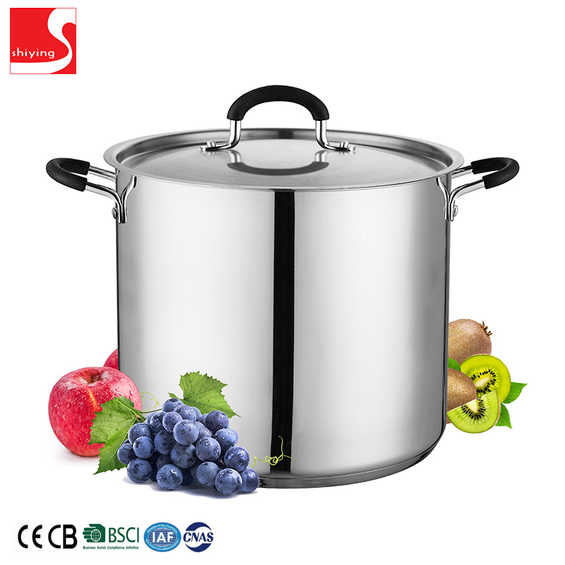 SY-Kitchenware stainless steel cookware with glass lid stainless steel cooking pot and pan