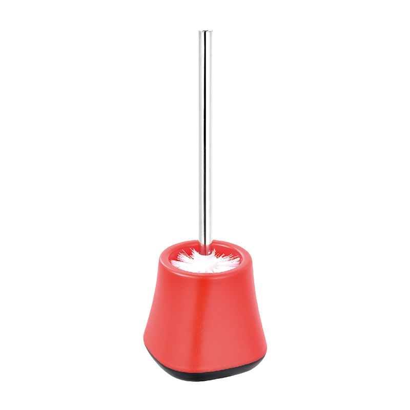 Plastic Bathroom Set Cleaning Round Toilet Brush Holder