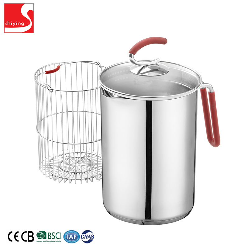 SY-Kitchenware stainless steel cookware with glass lid stainless steel cooking pot and pan