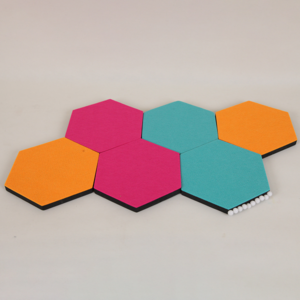 Hexagon Felt Bulletin Boards, Color Fabric Pin Board, Wall Bulletin Boards, Notice Board
