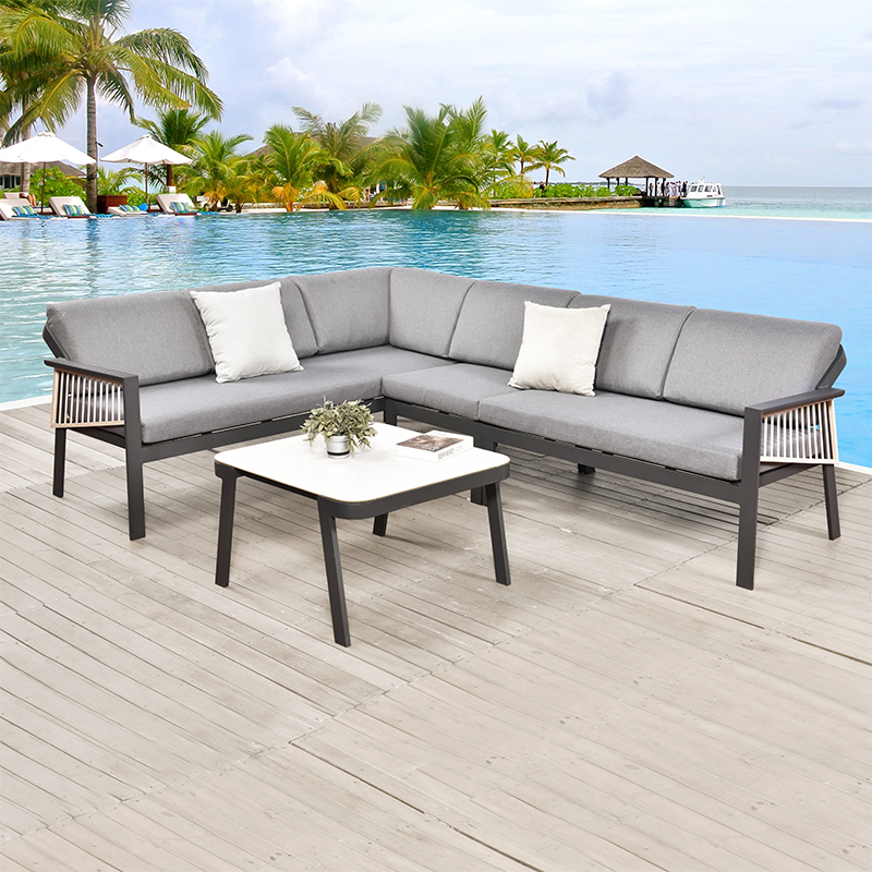 Luxury outdoor furniture Beach Chinese Garden Furniture sectionals sofa outdoor sofa set