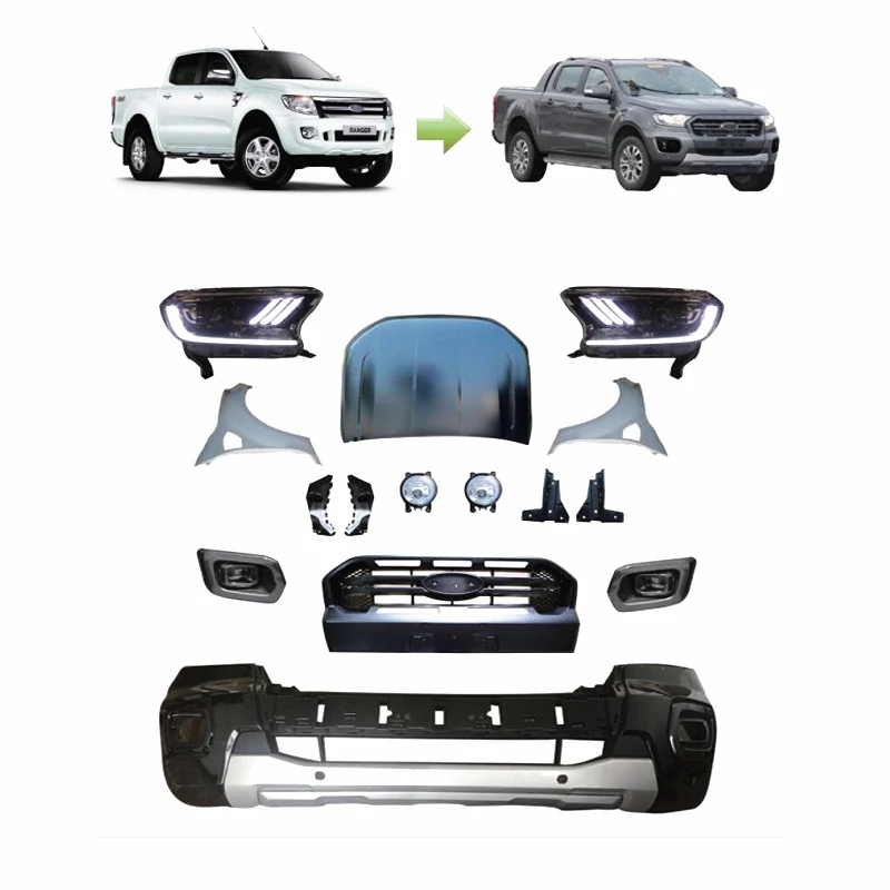 Car Body Kit Spare Parts For Ford Ranger T6 Update To T8 Auto Body kit