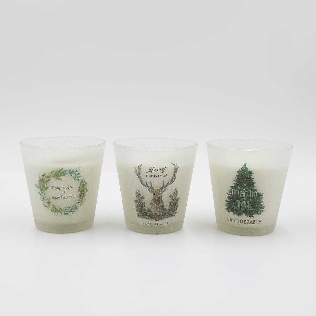 glass candle