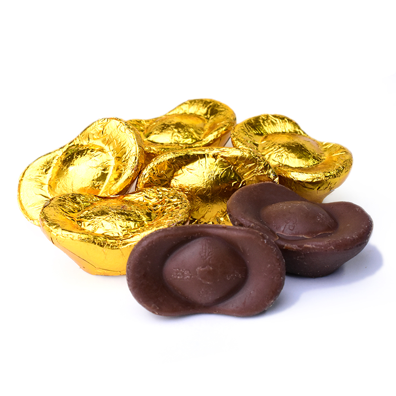 Chocolate gold shape