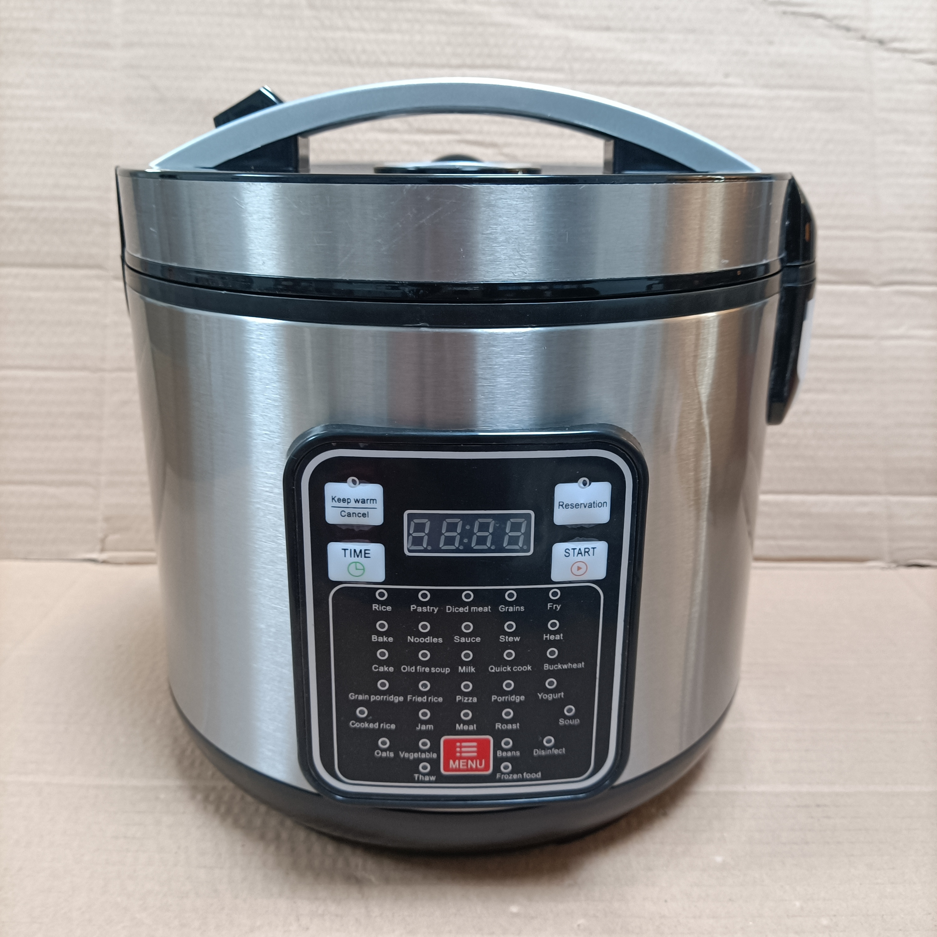 Digital Programmable Rice Cooker & Food Steamer with non stick inner pot