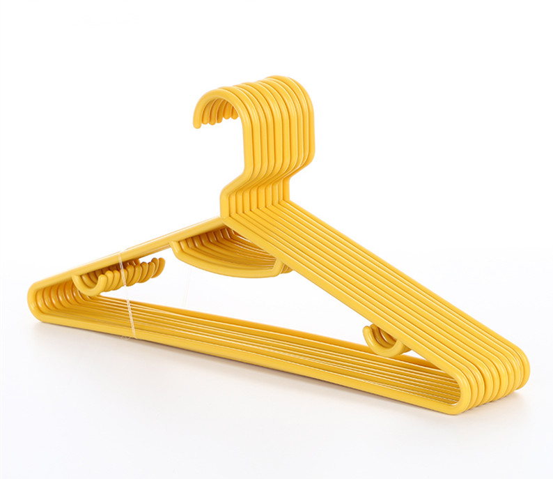 light weight colorful plastic clothing hanger