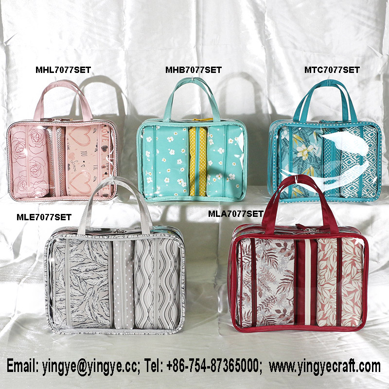 Cosmetic bag set, storage bag set, beauty bag set, travel bag set, cosmetic bag