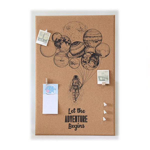Adventure Cork Board, Bulletin Board, Pin Board, Notice Board