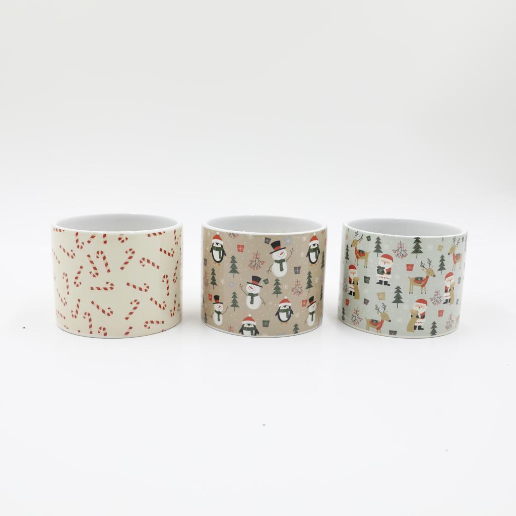 Ceramic Decol Candle Pot