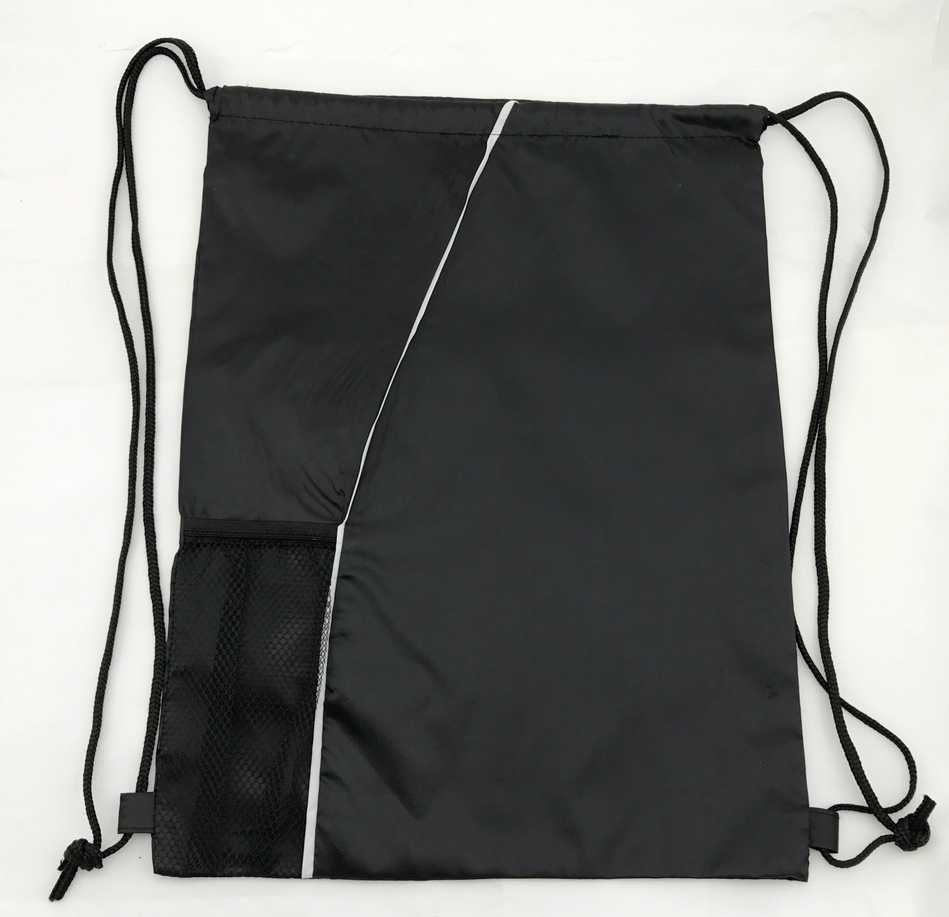 black drawstring sport bag