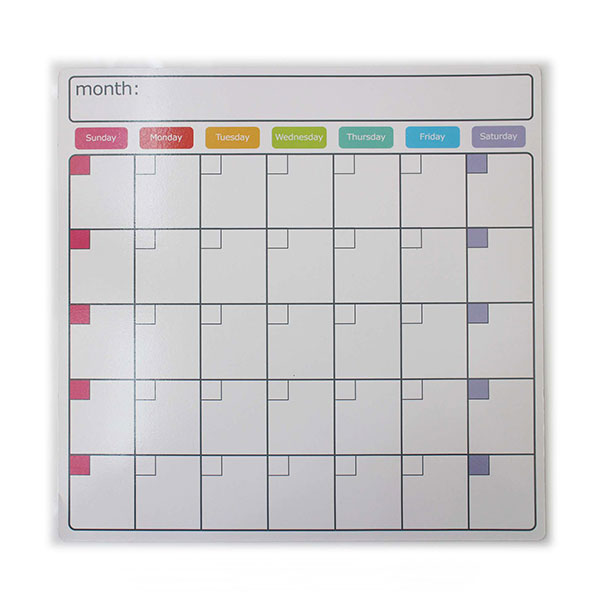 Magnetic Monthly Planner for Fridge, Whiteboard, Notice Board, Memo Board, Writing Board, Dry Erase Calendar Board