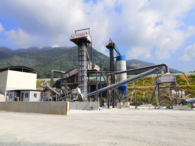 High Capacity limestone aggregate production line