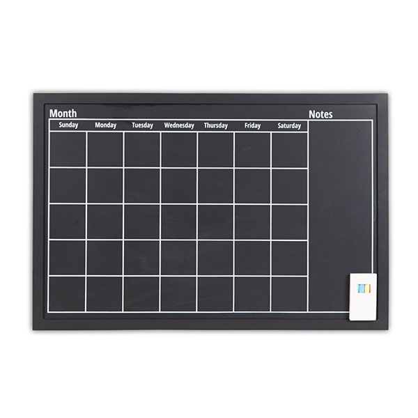 Monthly Planner Chalkboard, Calendar Blackboard