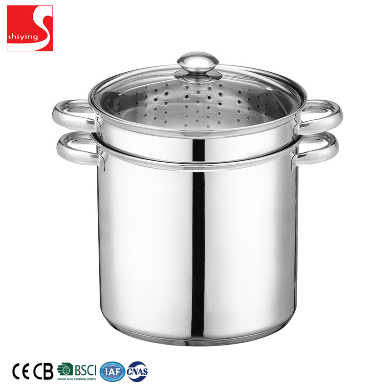 SY-Kitchenware stainless steel cookware with glass lid stainless steel cooking pot and pan