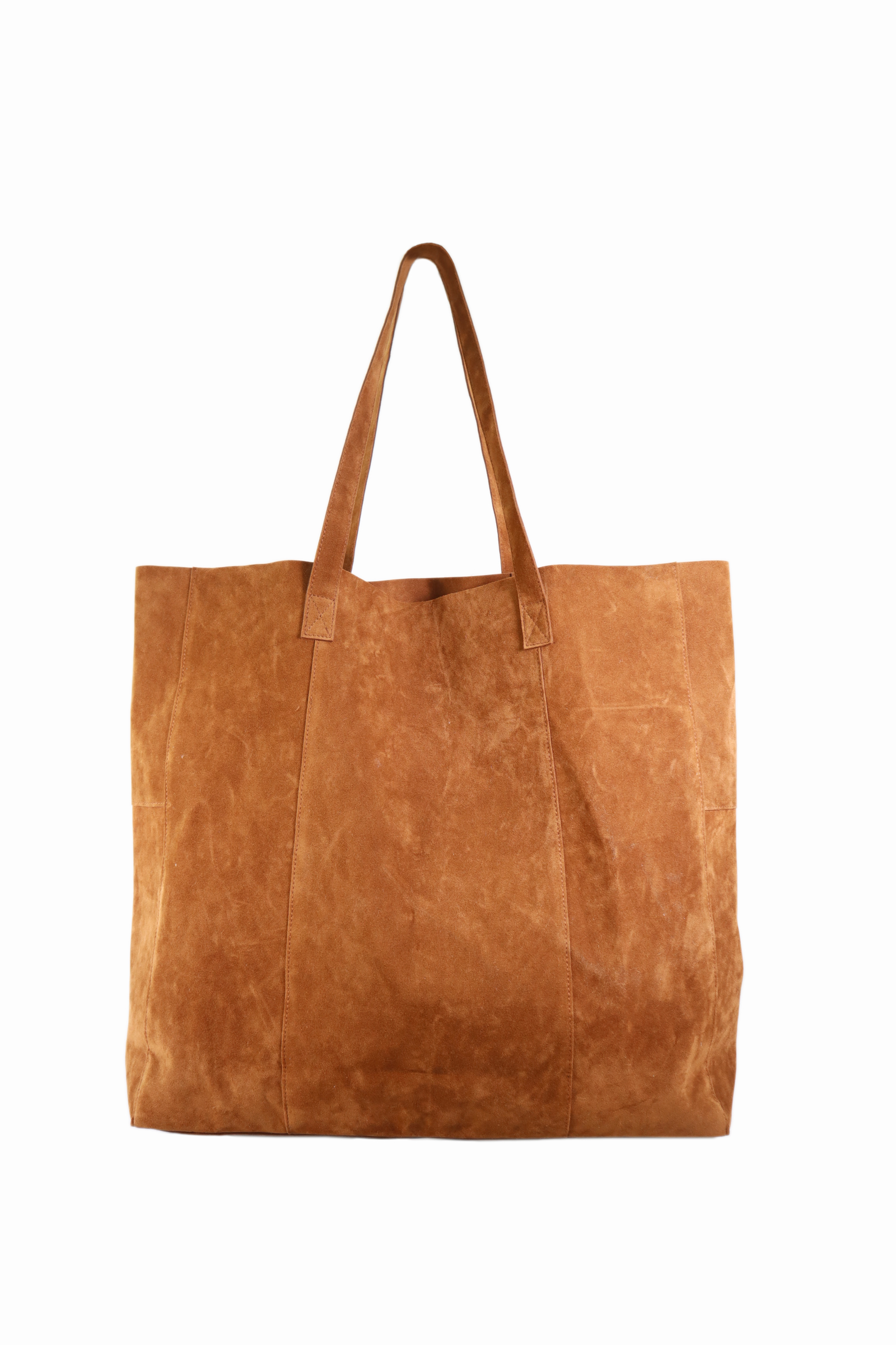 Faux Suede patchwrok shopper