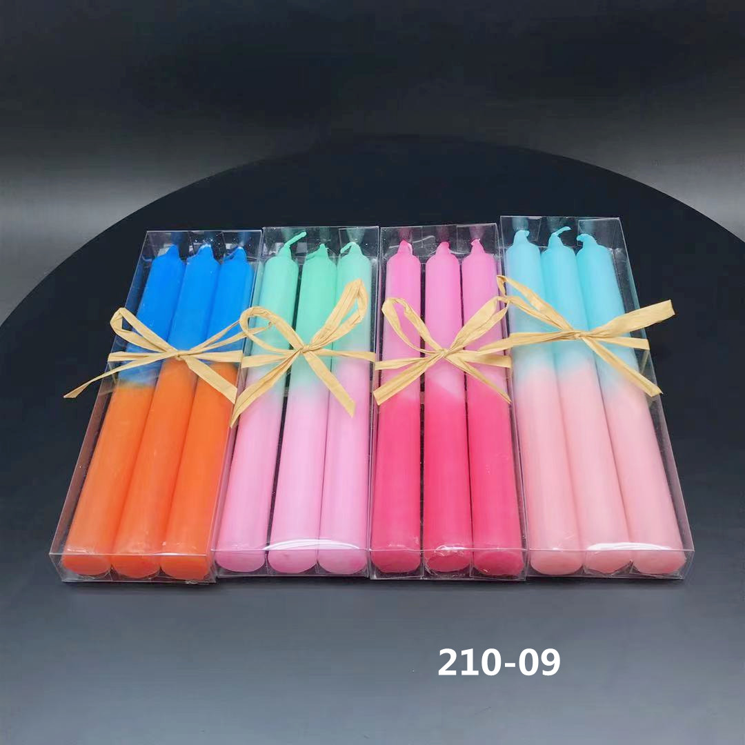 Double color candles, candle, gift candle