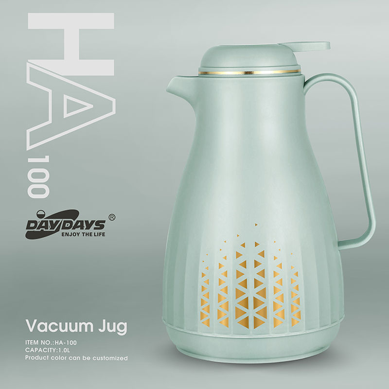 Cost Effective 1.0L Thermos Glass Refills Vacuum Jug With Push Button