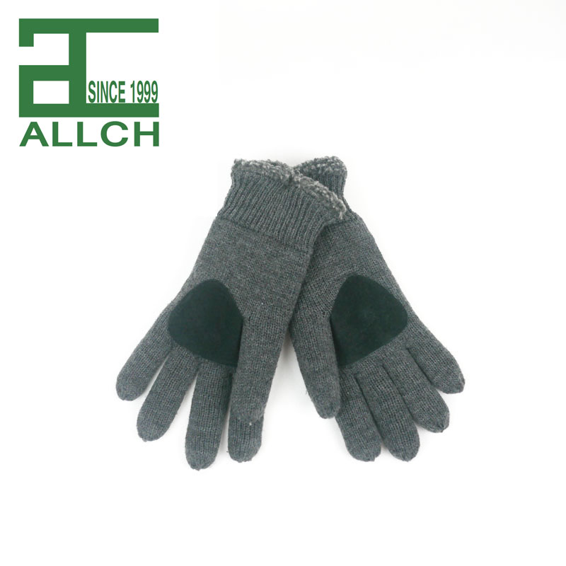 114894 Allch Men's thick lamb wool warm non-slip gloves