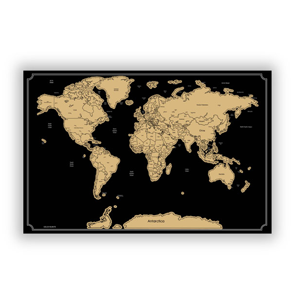 Scratch Off Map Poster