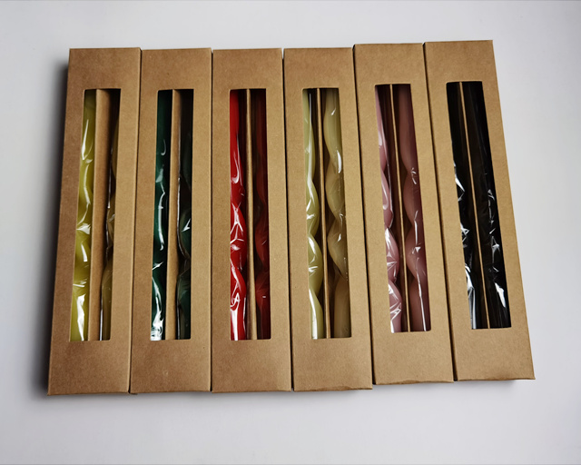 twisted candle, candle, gift candle，glossy candle