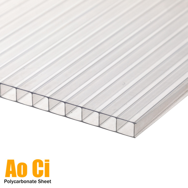 Clear Polycarbonate Policarbonato Hollow Sheet