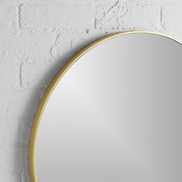 Wholesale Wall Hanging round Shape Modern Bathroom iron framed mirror