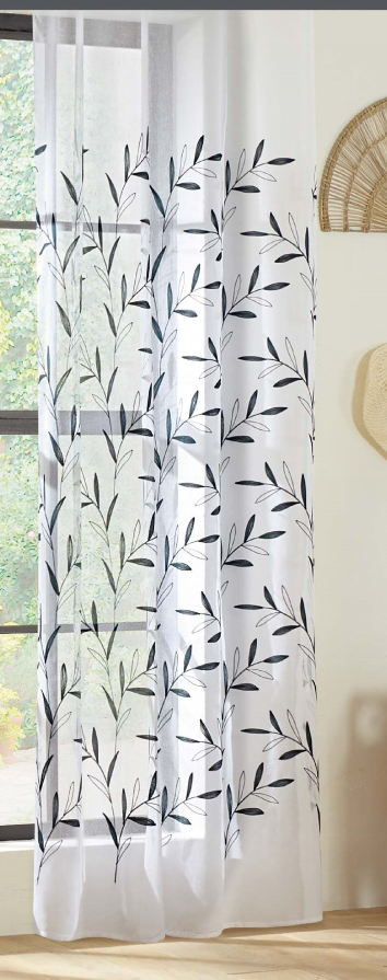 Embroidered curtain