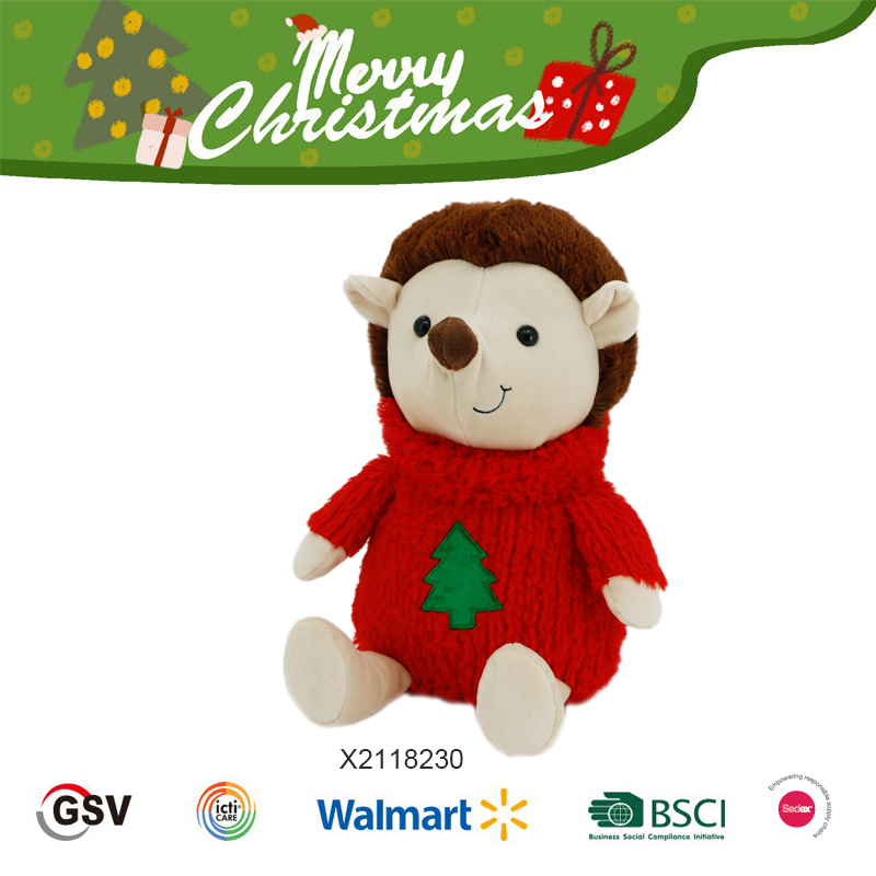 Christmas animals Hedgehog GTST PLUSH TOY（X2118230）