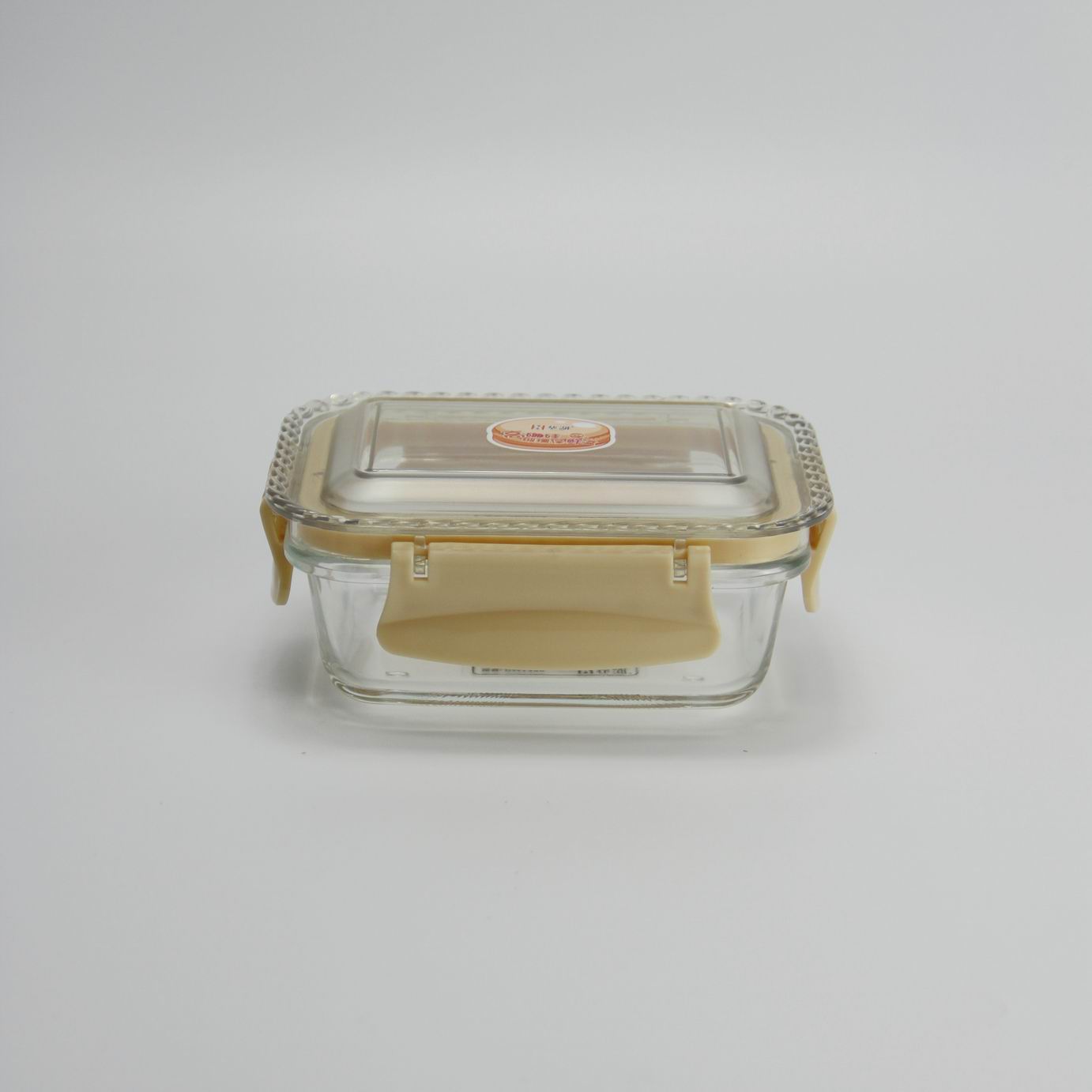 LX-DM1399Glass food retention lunch box with lid sealed small food accessory crisper microwaveable oven bowl