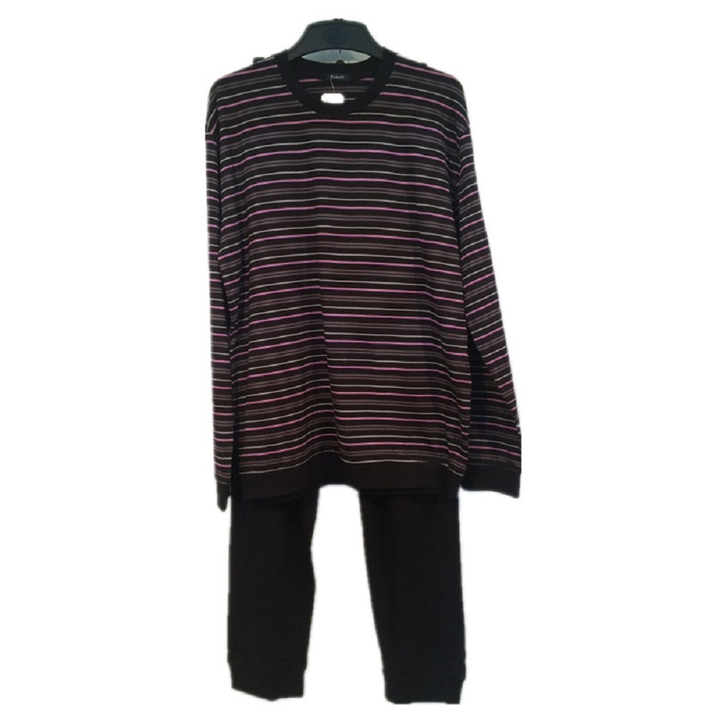 Men's 100%cotton knitted pajamas