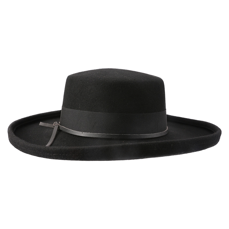 Hotsale new Vintage Men And Women Fashion Flat Hat Wide Brim Jazz Fedora Hats