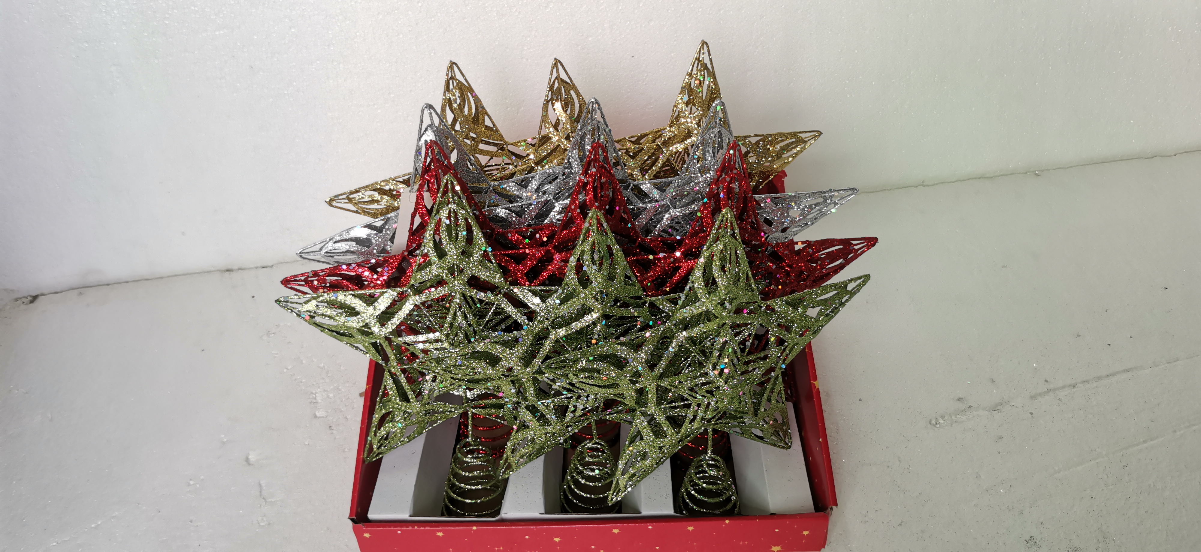 Christmas decorations tree top star