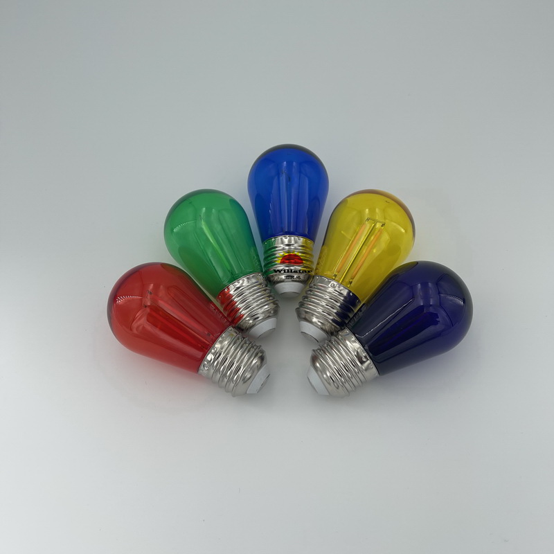 Color filament and body S14 Light Bulb 2W