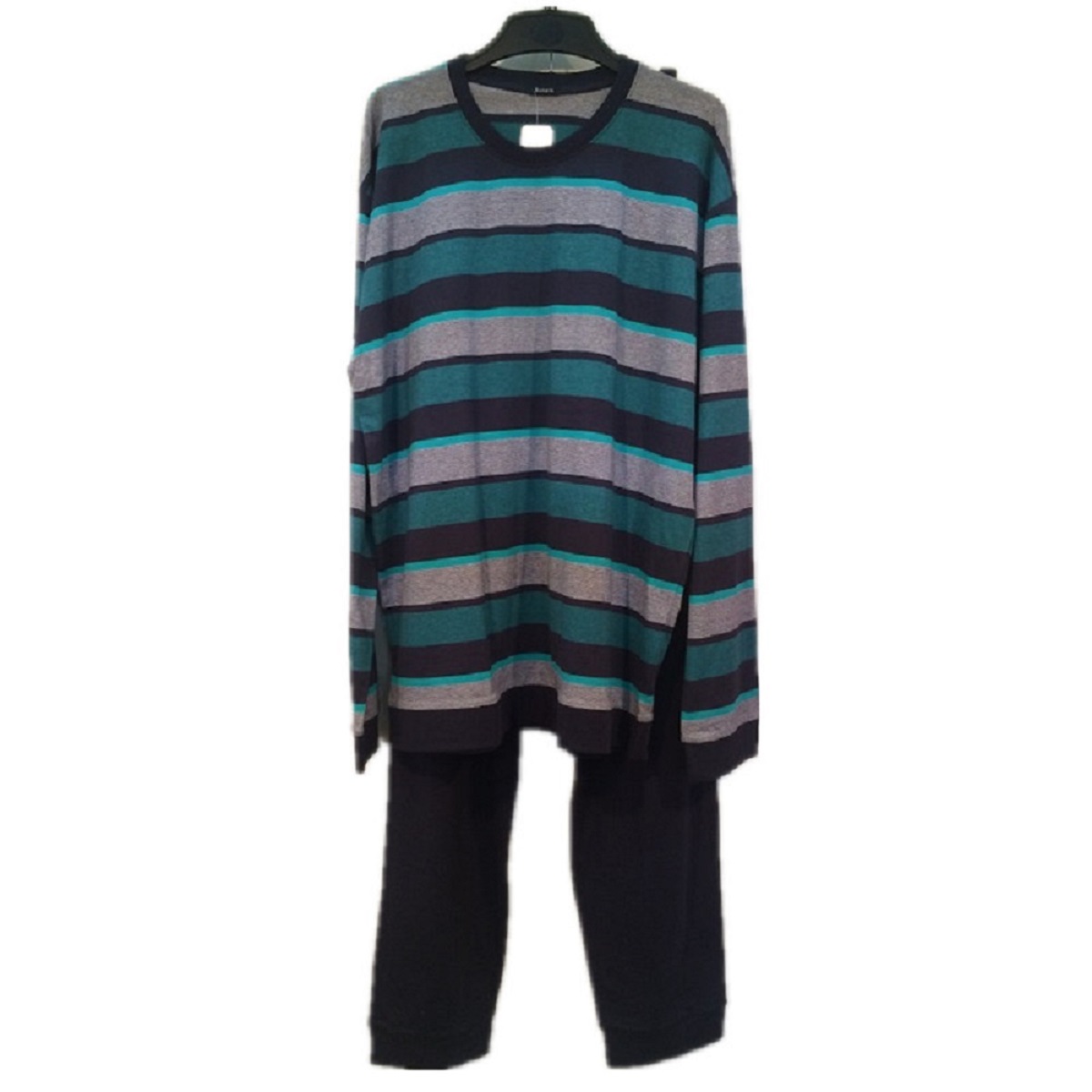 Men's 100%cotton knitted pajamas