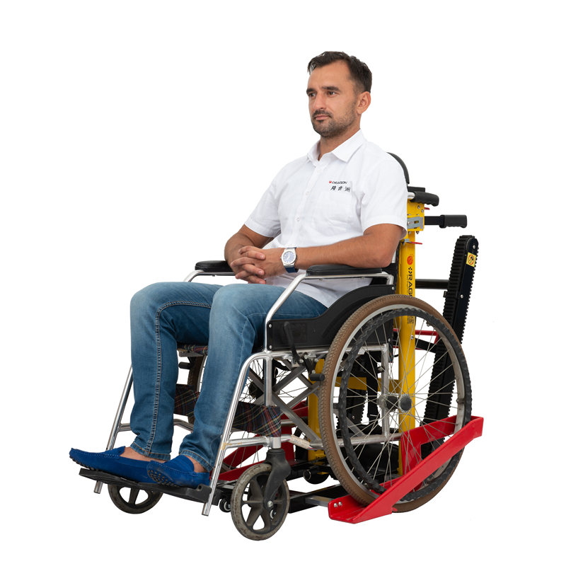 Motorized wheel chair lift