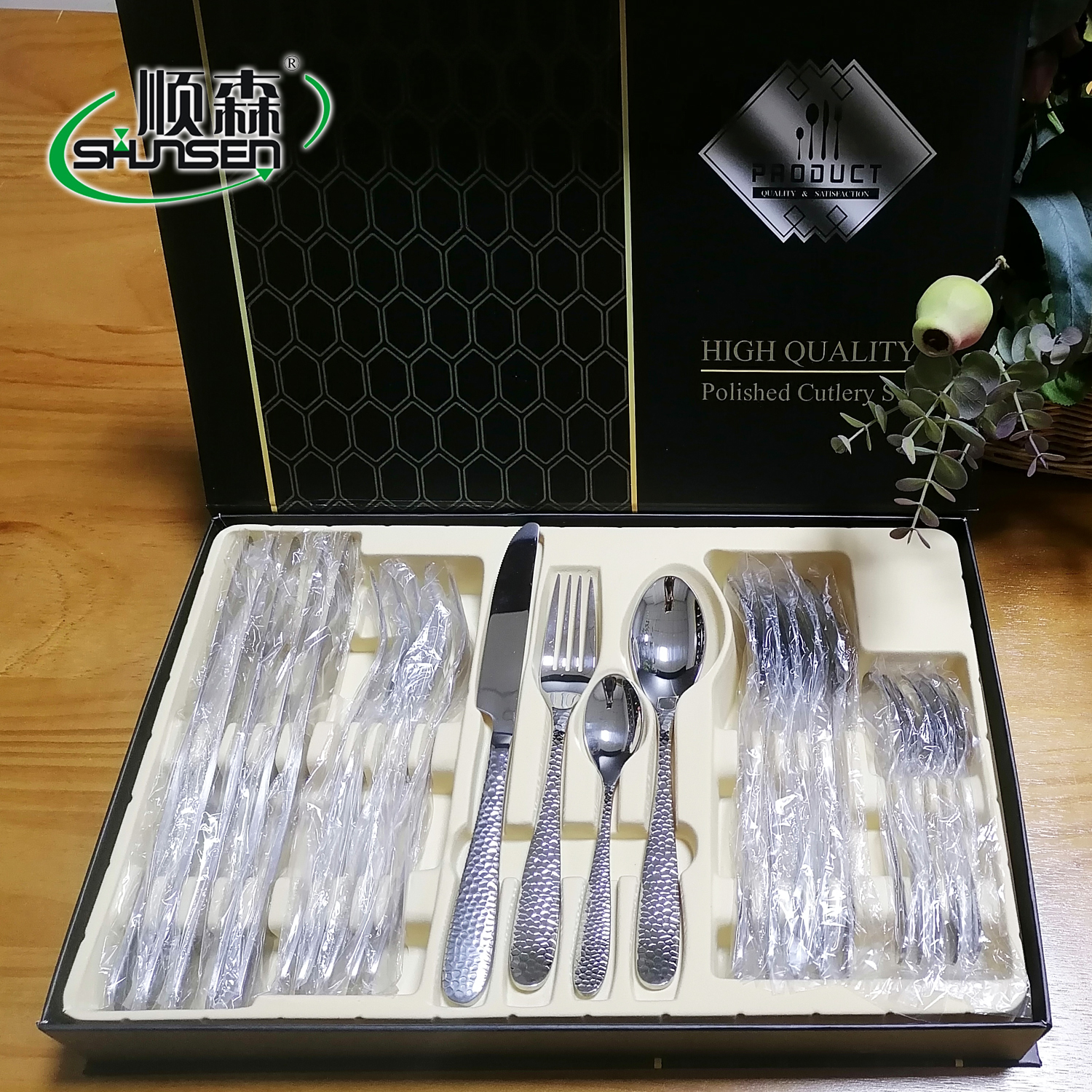 OF206 304 Stainless Steel Mirror Polish Cutlery Set
