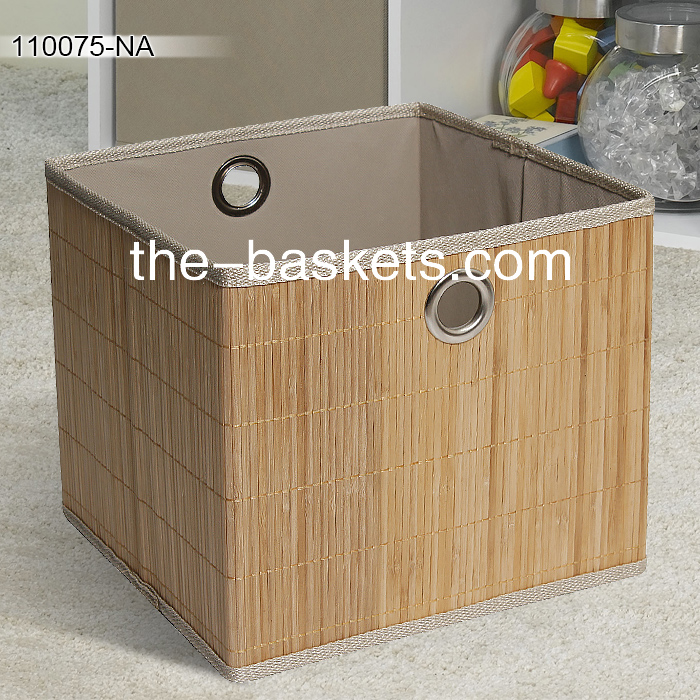 0-Bamboo storage basket