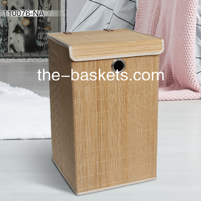 0-Bamboo laundry basket
