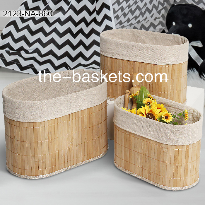 0-Bamboo storage basket