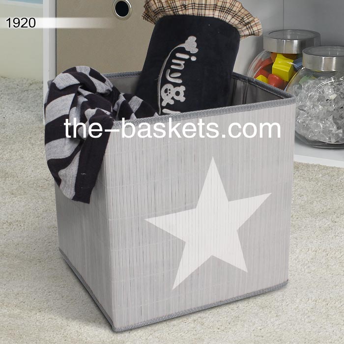 0-Bamboo storage basket